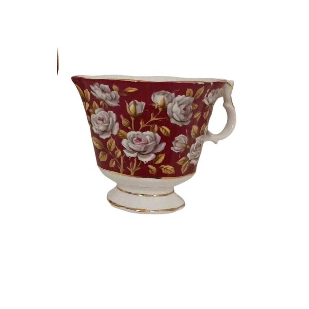 Royal‎ Albert TEA CUP Merrie England Series Balmoral Red ROSES A Flower Pot TOO